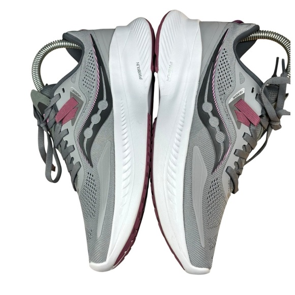 Saucony Guide 15 women’s in Gray and Pink Sz 7 EXCELLENT pre-owned condition - Picture 7 of 9